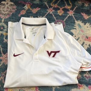 Nike White Virginia Tech Polo